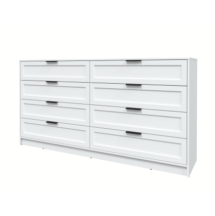 Kомод Тренд КТ-К197 (Белый ЛДСП/ Белый ЛМДФ) Ш1965 В1020 Г451